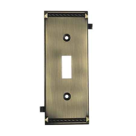 Clickplate In Antique Brass, Middle